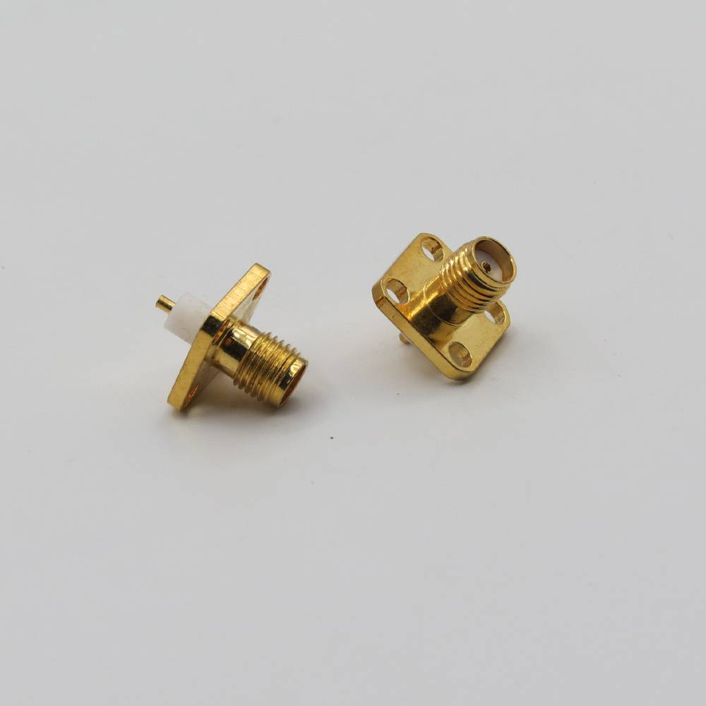 کانکتور SMA مادگی پنلی 4 سوراخه تفلون کوتاه - شنت الکترونیک