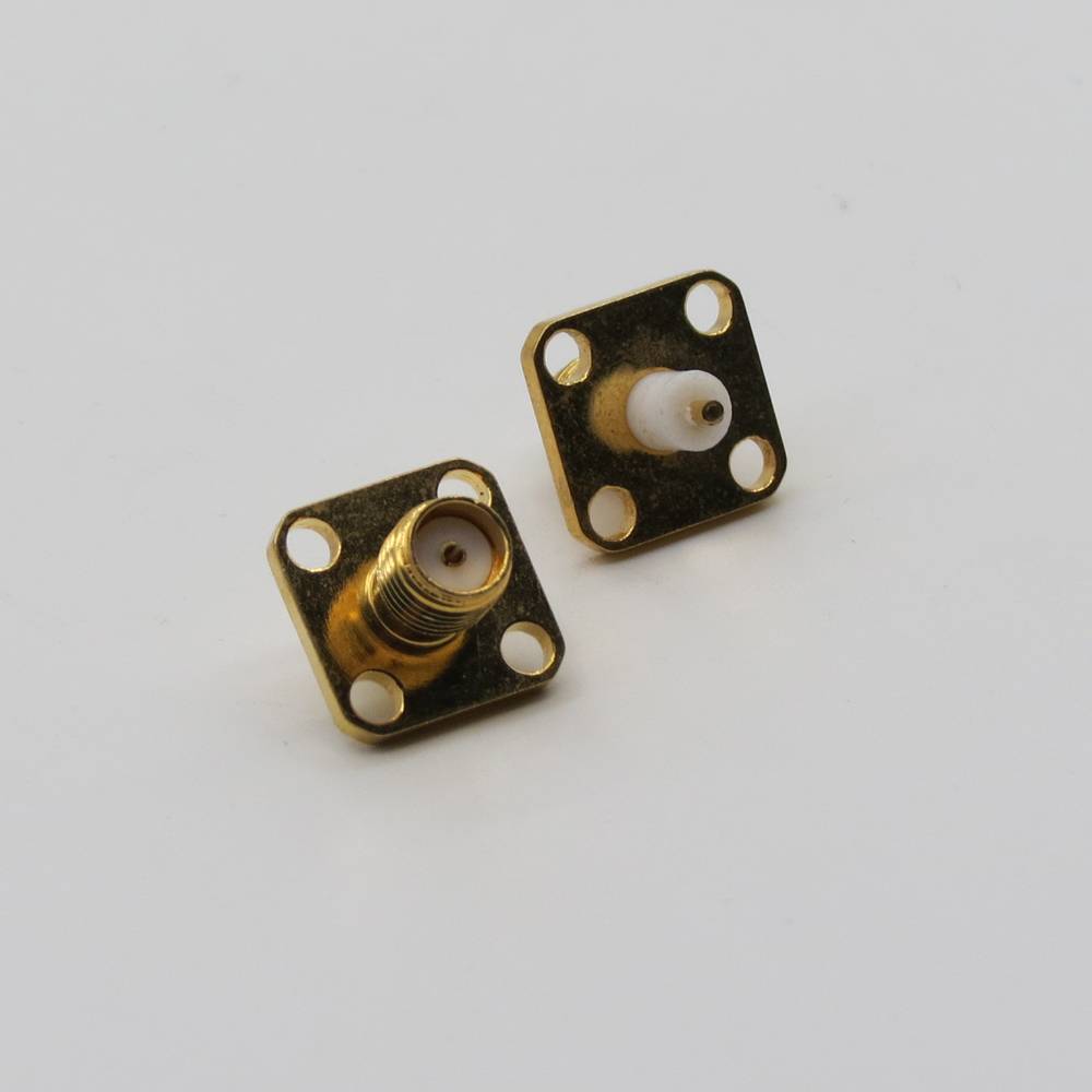 کانکتور SMA مادگی پنلی 4 سوراخه تفلون کوتاه - شنت الکترونیک